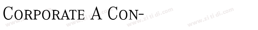 Corporate A Con字体转换
